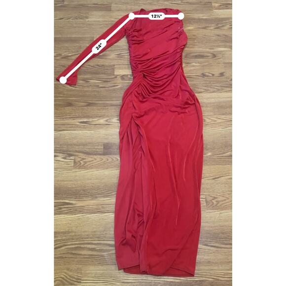Katie May LA Bodycon  ARYA LONG GOWN IN SCARLETT RED SIZE M - Picture 6 of 13